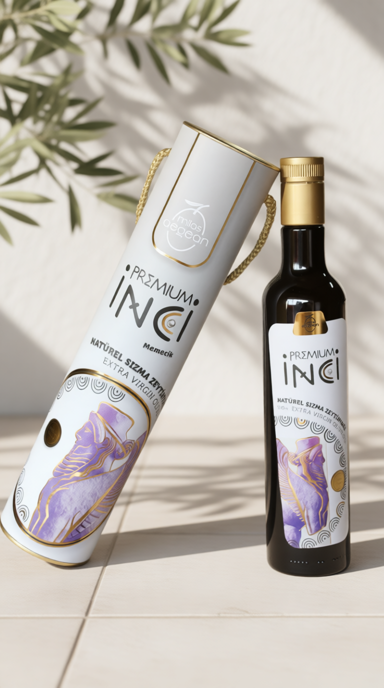 İnci | Erken Hasat Soğuk Sıkım Milas Memecik Zeytinyağı | Yüksek Polifenollü