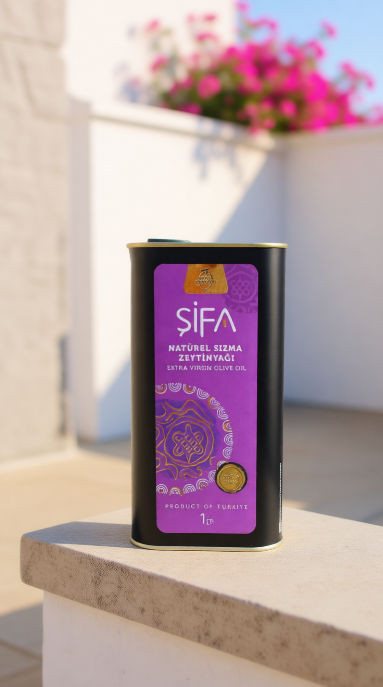 Şifa | 1 Litre – Erken Hasat Soğuk Sıkım Milas Memecik Zeytinyağı | Günlük Kullanıma Uygun