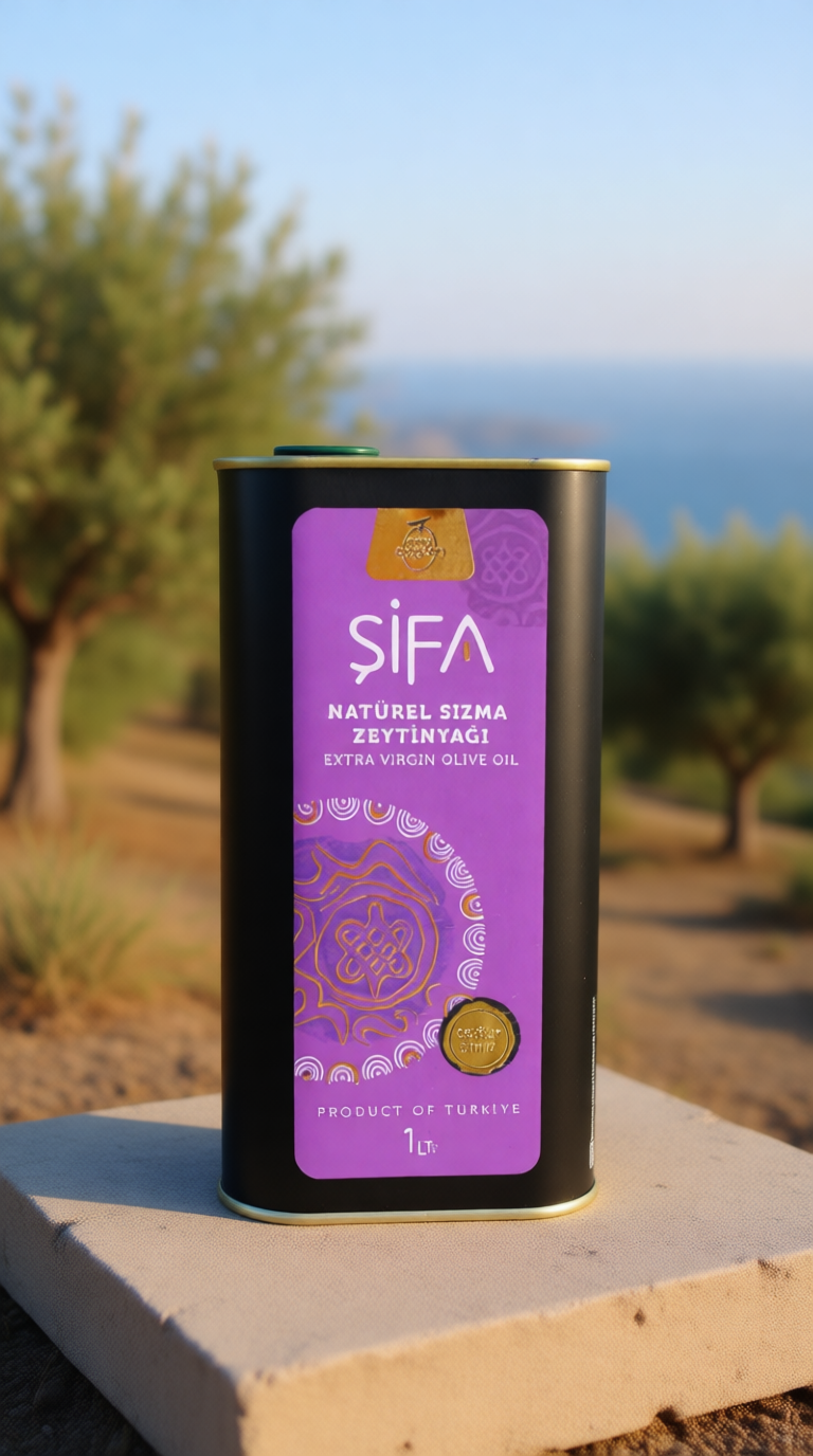 Şifa | 1 Litre – Erken Hasat Soğuk Sıkım Milas Memecik Zeytinyağı | Günlük Kullanıma Uygun