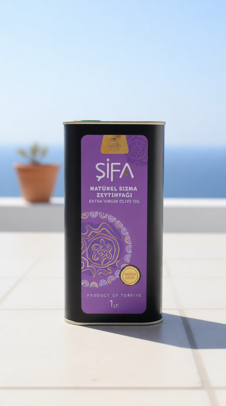 Şifa | 1 Litre – Erken Hasat Soğuk Sıkım Milas Memecik Zeytinyağı | Günlük Kullanıma Uygun
