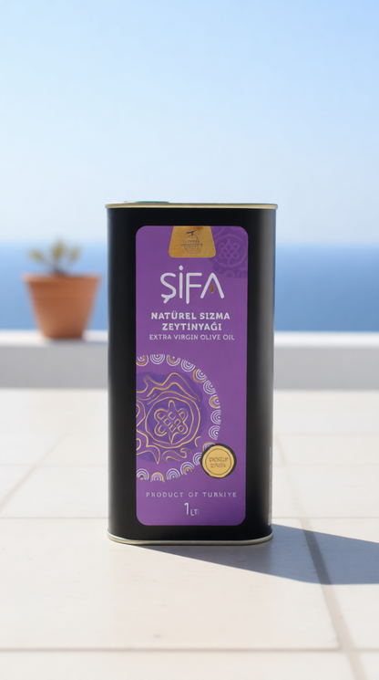 Şifa | 1 Litre – Erken Hasat Soğuk Sıkım Milas Memecik Zeytinyağı | Günlük Kullanıma Uygun
