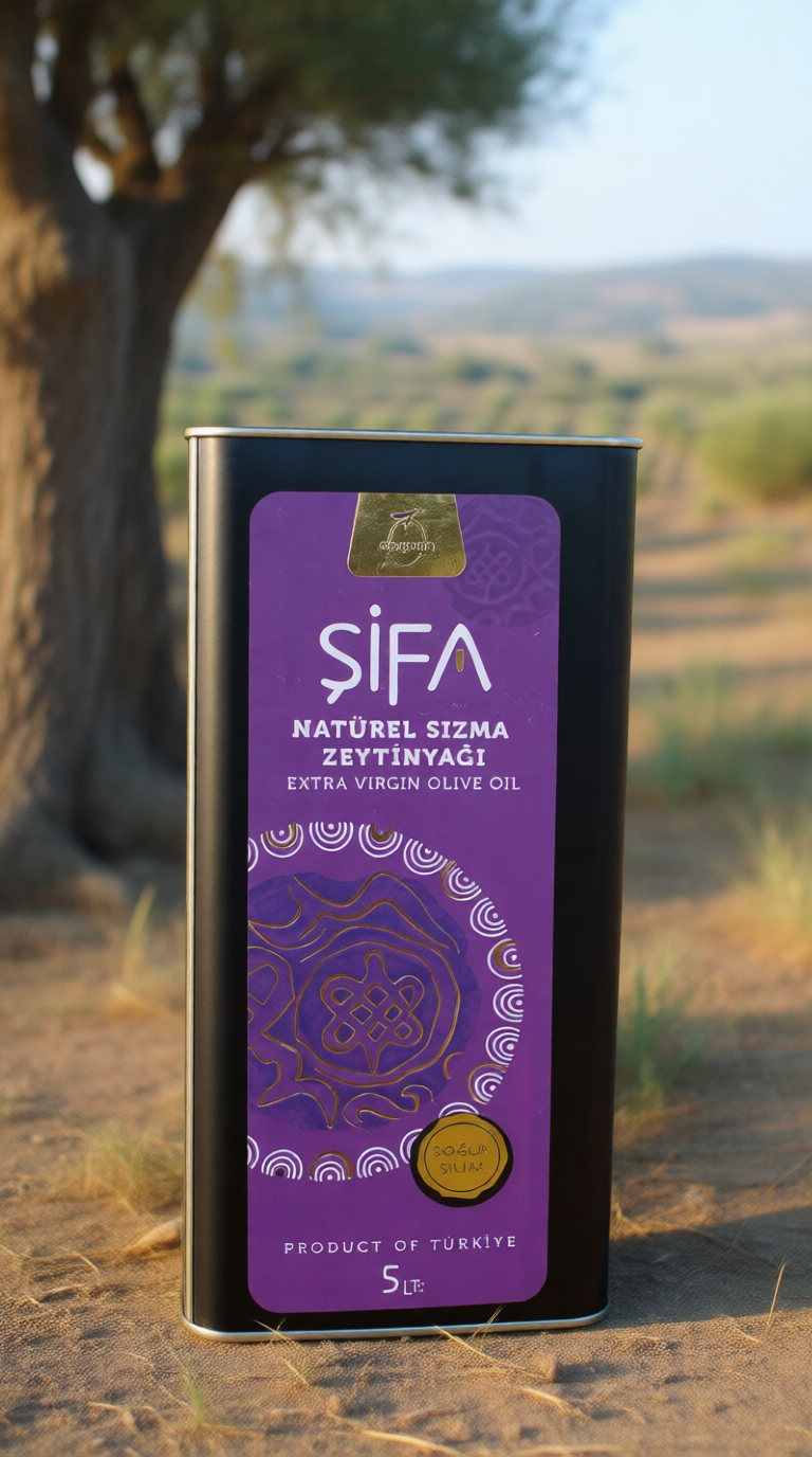 Şifa | 5 Litre – Erken Hasat Soğuk Sıkım Milas Memecik Zeytinyağı | Uzun Süreli Üstün Kalite