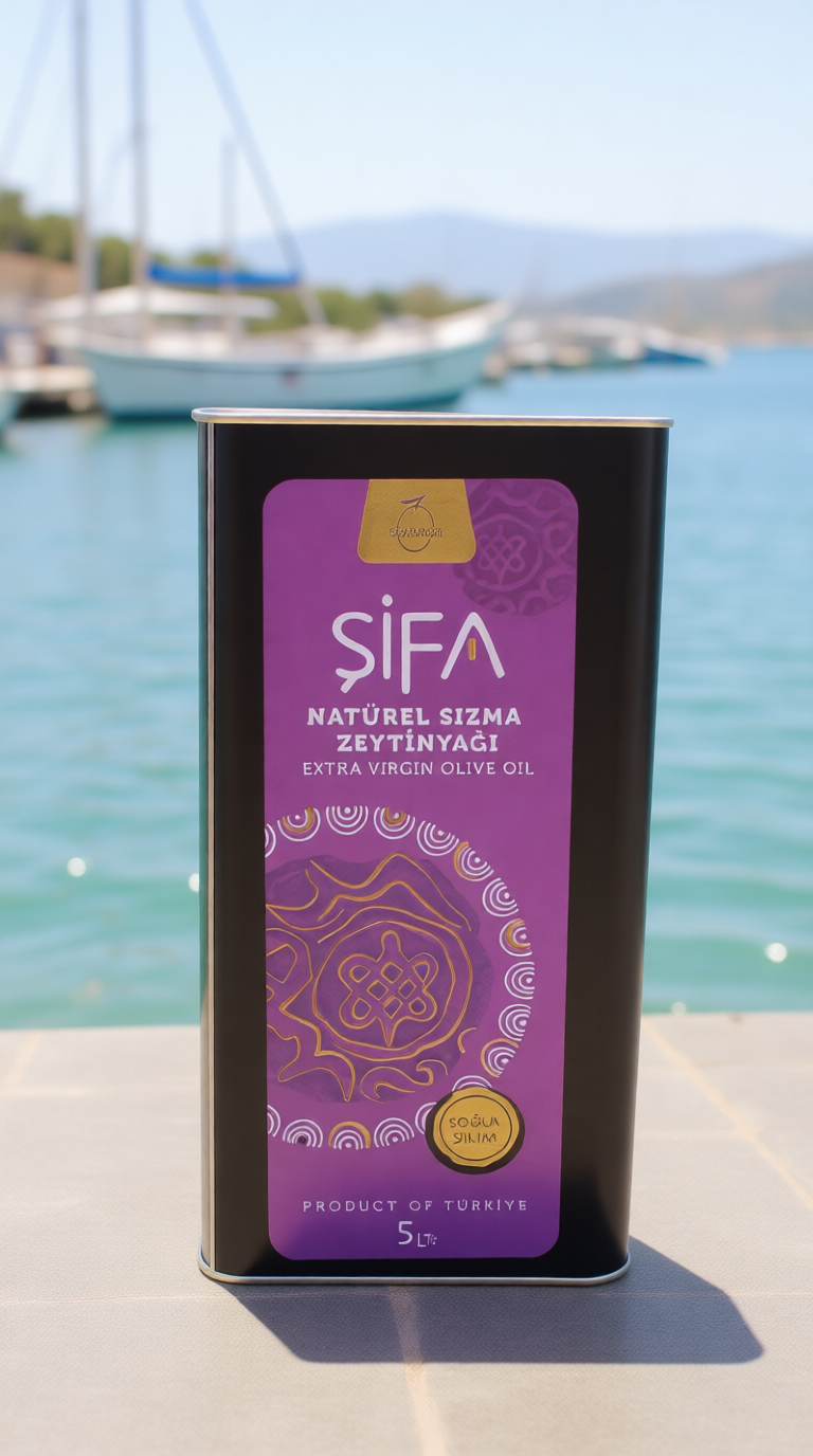 Şifa | 5 Litre – Erken Hasat Soğuk Sıkım Milas Memecik Zeytinyağı | Uzun Süreli Üstün Kalite