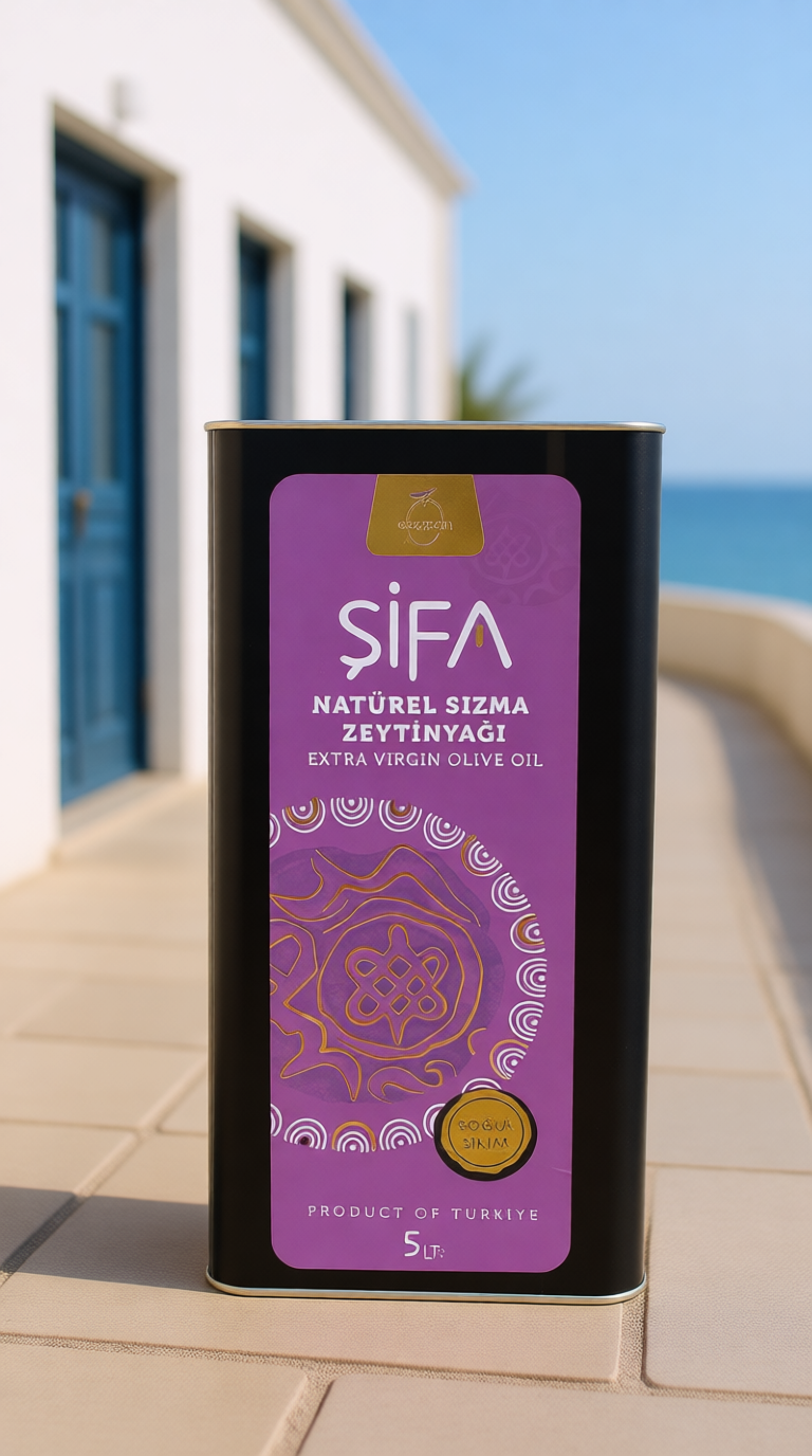 Şifa | 5 Litre – Erken Hasat Soğuk Sıkım Milas Memecik Zeytinyağı | Uzun Süreli Üstün Kalite