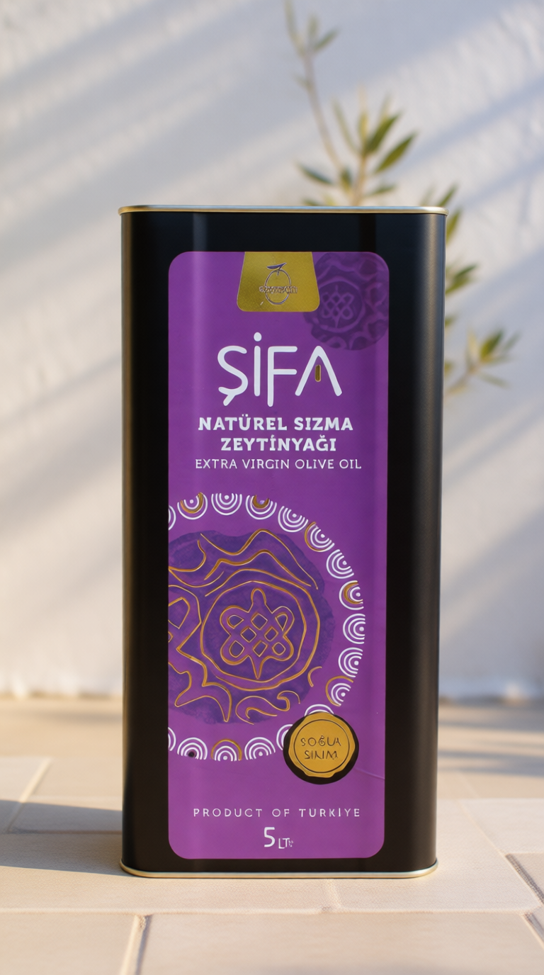 Şifa | 5 Litre – Erken Hasat Soğuk Sıkım Milas Memecik Zeytinyağı | Uzun Süreli Üstün Kalite